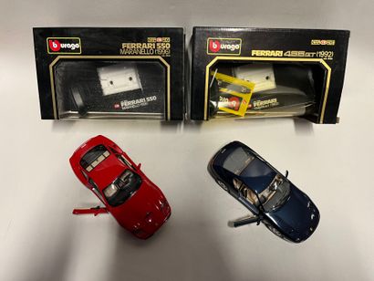 lot de 2 FERRARI à l'échelle 1/18eme de marque...