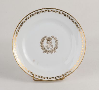 Armes de Louis Philippe, Assiette en faïence...