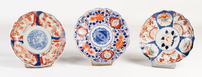 Lot de 6 assiettes en porcelaine Imari à...