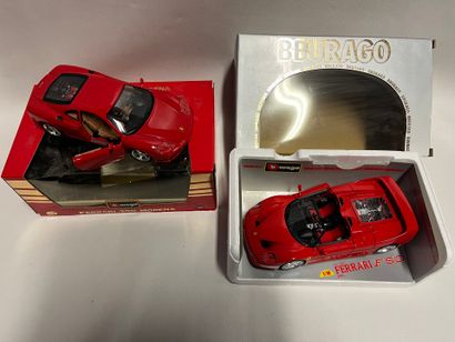 lot de 2 FERRARI à l'échelle 1/18eme de marque...