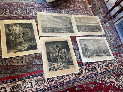 Lot de gravures historique comprenant1/ Napoléon...