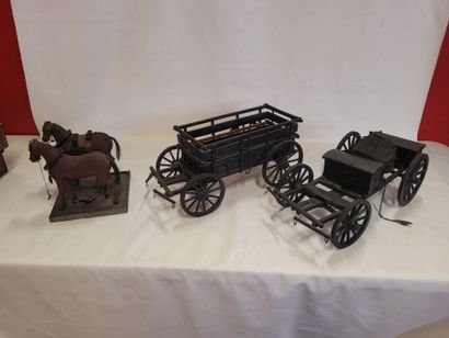 Travail de maitrise comprenant deux chevaux...