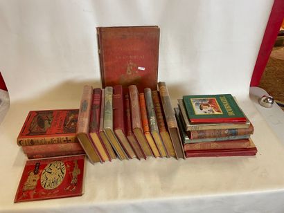 Lot enfantina, lot 20 volumes en cartonnage...