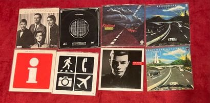 Un lot de 8 vinyles de Kraftwerk, originaux...