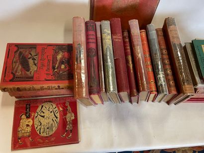 Lot enfantina, lot 20 volumes en cartonnage...