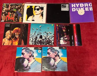 Un lot de 9 vinyles de The Creatures (Siouxsie),...
