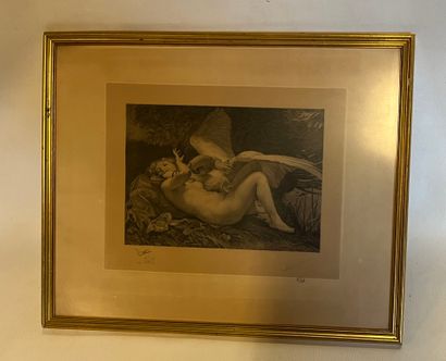 Un lot comprenant une gravure 
