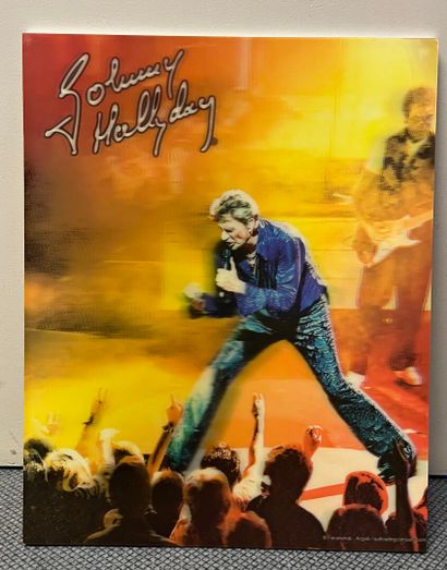 Un lot 3 cadres effet 3d de Johnny Hally...