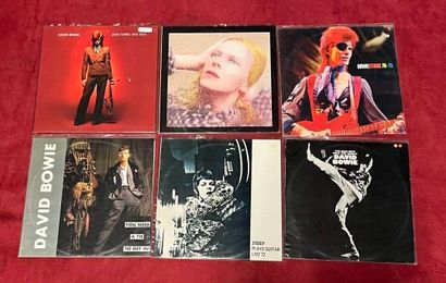 un lot de 6 vinyles de David Bowie bootleg...