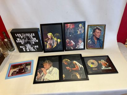 un lot 7 reproduction photo et disque d'or...