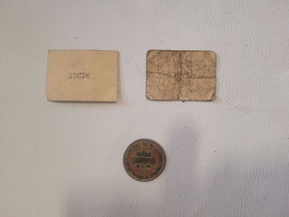 lot comprenant un timbre de 10 c rouge semeuse(banque...