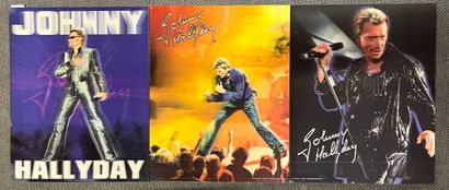 Un lot 3 cadres effet 3d de Johnny Hally...