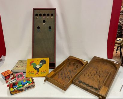 Lot de 3 jeux de boules en bois, jeu des...