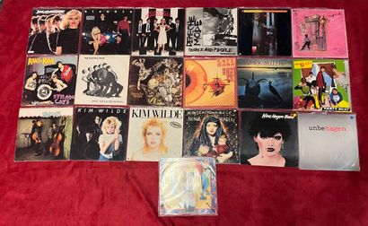 un lot de 19 vinyles divers pop (blondie,...
