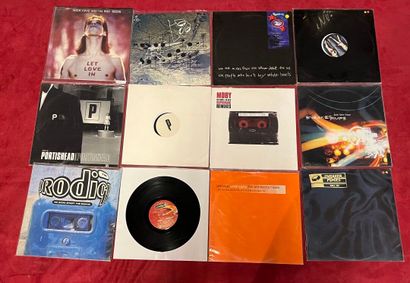 un lot de 12 vinyles divers trip hop dont...