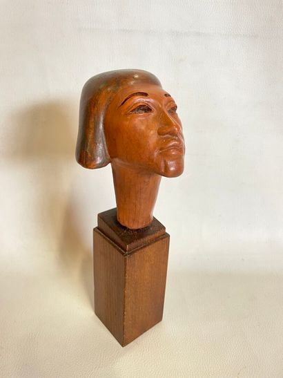 Copie d'un buste Egyptien du musée du Louvre.H.25...