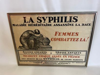 Affiche, la syphilis, maladie héréditaire...