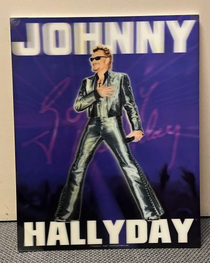 Un lot 3 cadres effet 3d de Johnny Hally...