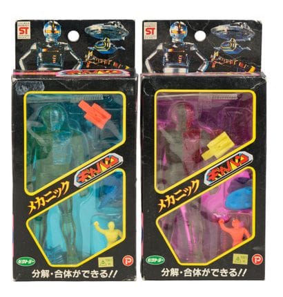 SPACE SHERIFF GAVAN. Two boxed figures, 1983,...