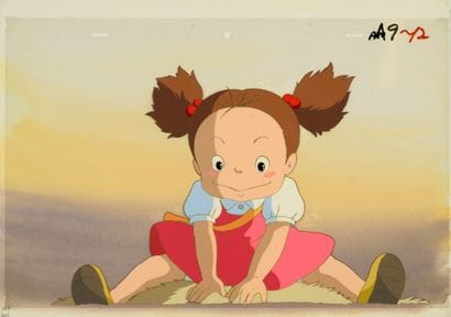 My neighbor Totoro - Mei on Totoro's belly

Original...