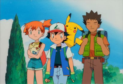 Pokemon - Sacha, Pierre, Ondine, Pikachu,...