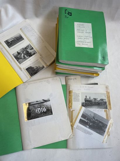 Set of 11 photo albums and magazine clippings......