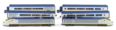 HORNBY. Eurostar train set consisting of...