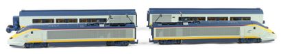 HORNBY. Eurostar train set consisting of...
