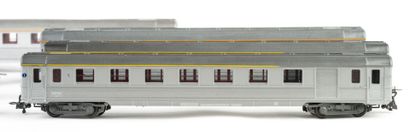 HORNBY ACHO MECCANO. A set of 7 SNCF cars,...