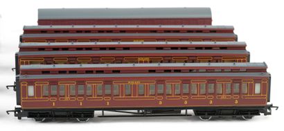 HORNBY. LMS train set consisting of 6 passenger...