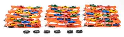 HORNBY. A set of 12 Silcock Express car carriers...