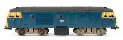 D 7001 locomotive, 0 scale, made of plastic,...