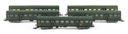 JOUEF. A set of 5 SNCF cars, without a box,...