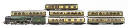 HORNBY. A set consisting of 6 brown and beige...