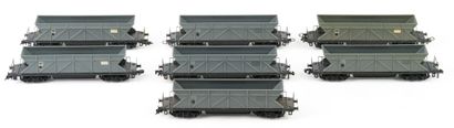 HORNBY ACHO MECCANO. A set of 7 SNCF railcars,...