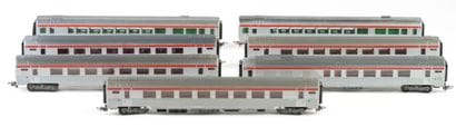 HORNBY. A set of 7 stainless-steel Trans...
