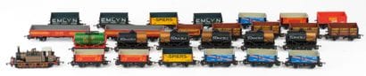 HORNBY. A set of 26 freight cars, including...