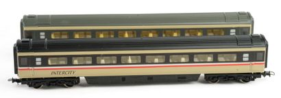 TRI-ANG, HORNBY. A set of 4 cars, including...