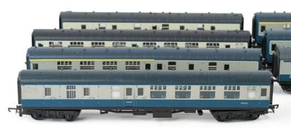 HORNBY. A set of 11 Express Parcel cars and...