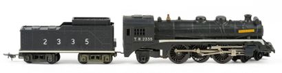 TRI-ANG. T.R.2335 steam locomotive and tender,...