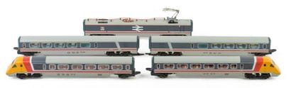 HORNBY. Gray train set with power car, no...