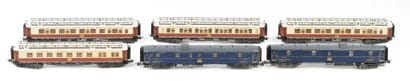 ALTAYA. A set of 4 teak cars and 2 Orient...