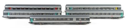 PIKO and LS MODELS. A set of 5 SNCF trains,...