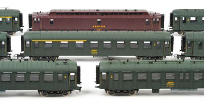 JOUEF. A set of 7 SNCF riveted cars and a...