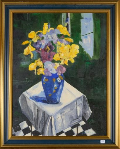 Gilles CLAIRIN (né en 1950)
Vase de fleurs...