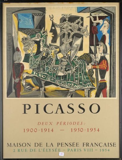 Affiche lithographiée pour l'exposition de...