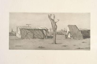 André BARANCY (né en 1921)
Village à l'église
Homme...
