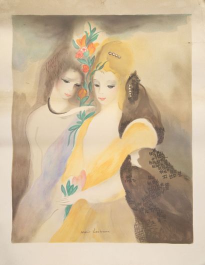 d'après Marie LAURENCIN (1883-1956)
Couple...
