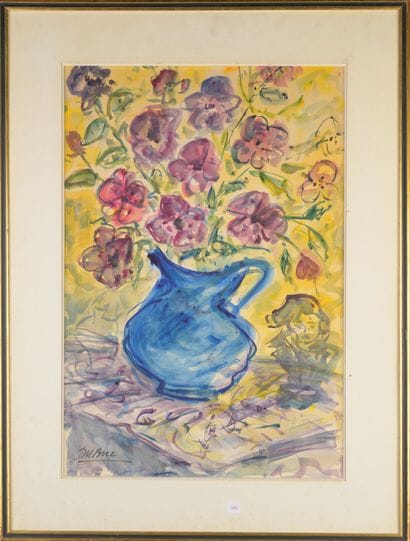 Roland DUBUC (1924-1988)
Bouquet de fleurs
Aquarelle...