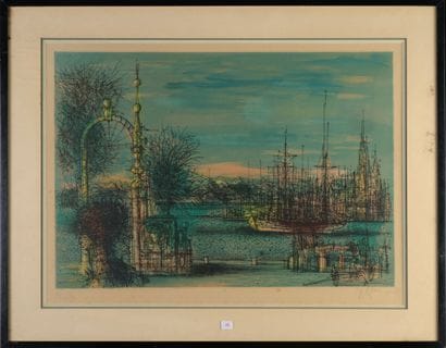 Jean CARZOU
Escale II ; 1968
Lithographie...